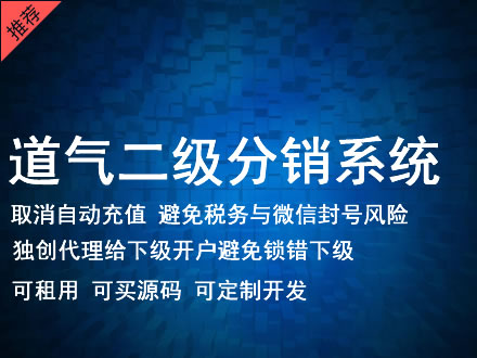 泰州市道气二级分销系统 分销系统租用 微商分销系统 直销系统